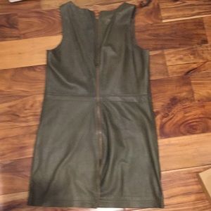 Classy army green leather Jenni Kayne A line